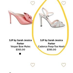 NEW SJP Cadence Peep Toe Heals